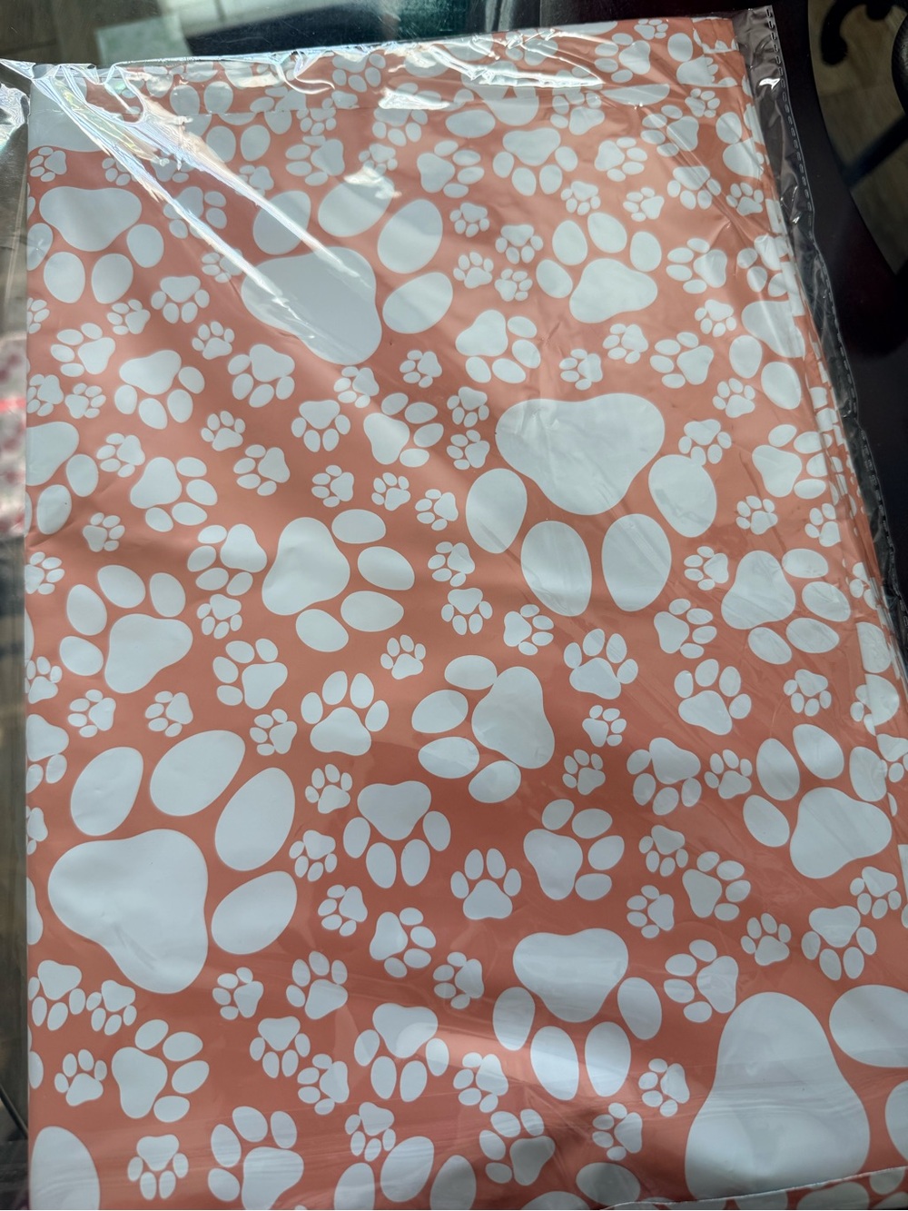14x17 Pet Paw Pattern poly mailer 20